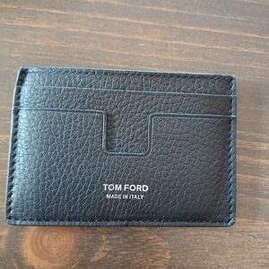 Tom Ford Elegant Black Card Holder NEW Leather